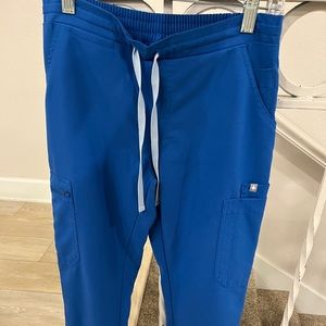FIGS Royal Blue Yola skinny scrub pants